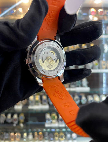 Patek Philippe Aquanaut Chronograph – Orange Rubber Strap