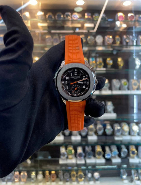 Patek Philippe Aquanaut Chronograph – Orange Rubber Strap