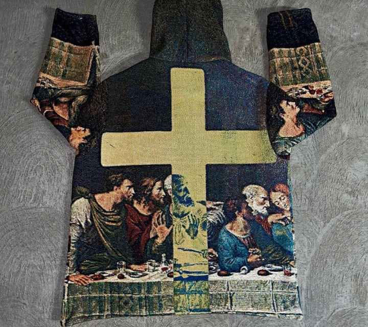 [VERY RARE] Custom Jesus Last Supper Jeans | Rare Finds Fits