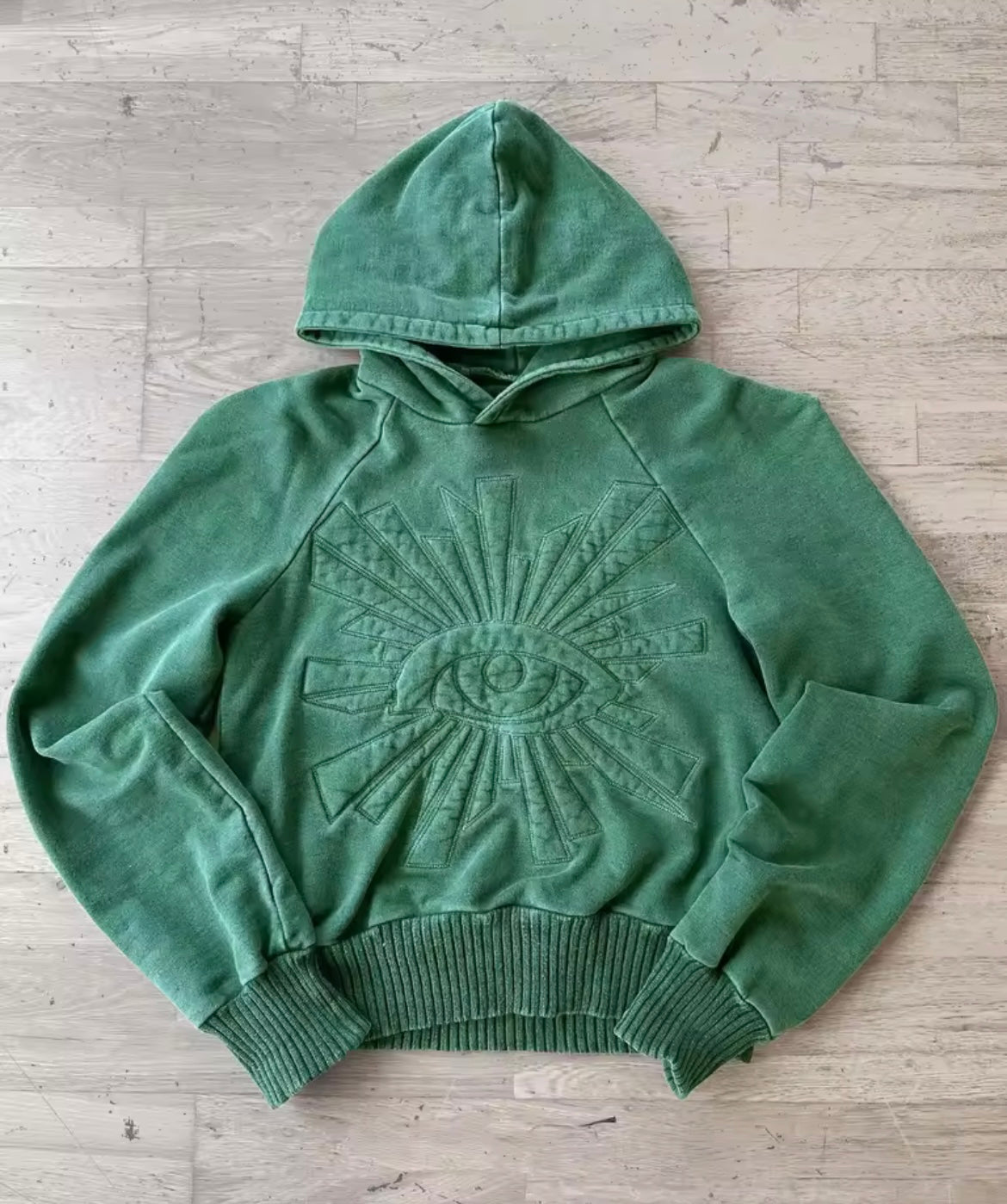 [VERY RARE] Green + White + Blk Eyeball Hoodies | Rare Finds Fits