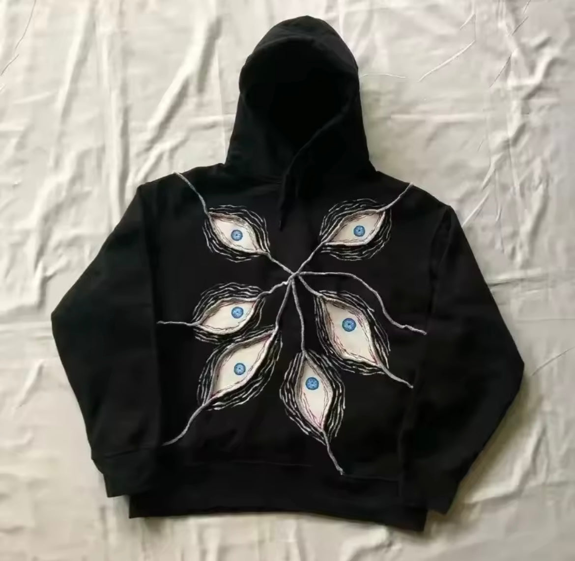 [VERY RARE] Black Eyeball Hoodie | Rare Finds Fits