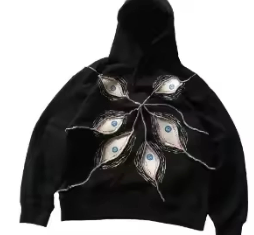 [VERY RARE] Black Eyeball Hoodie | Rare Finds Fits