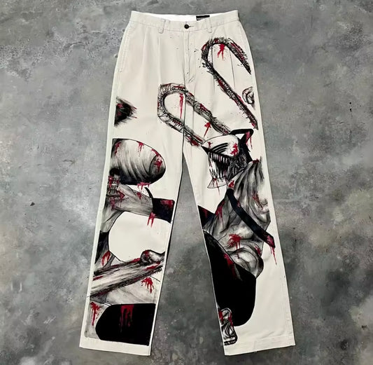 [VERY RARE] Custom Chainsaw Man Pants | Rare Finds Fits