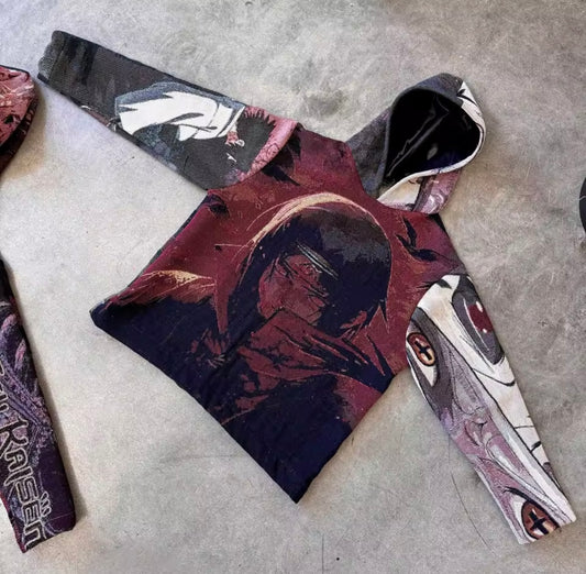 [VERY RARE] Anime Tapestry Brother Itachi Hoodie | Rare Finds Fits