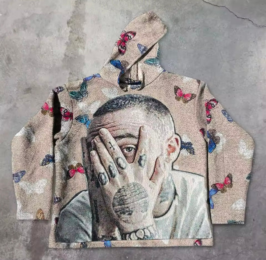 [VERY RARE] Tapestry Mac Miller Butterflies | Rare Finds Fits