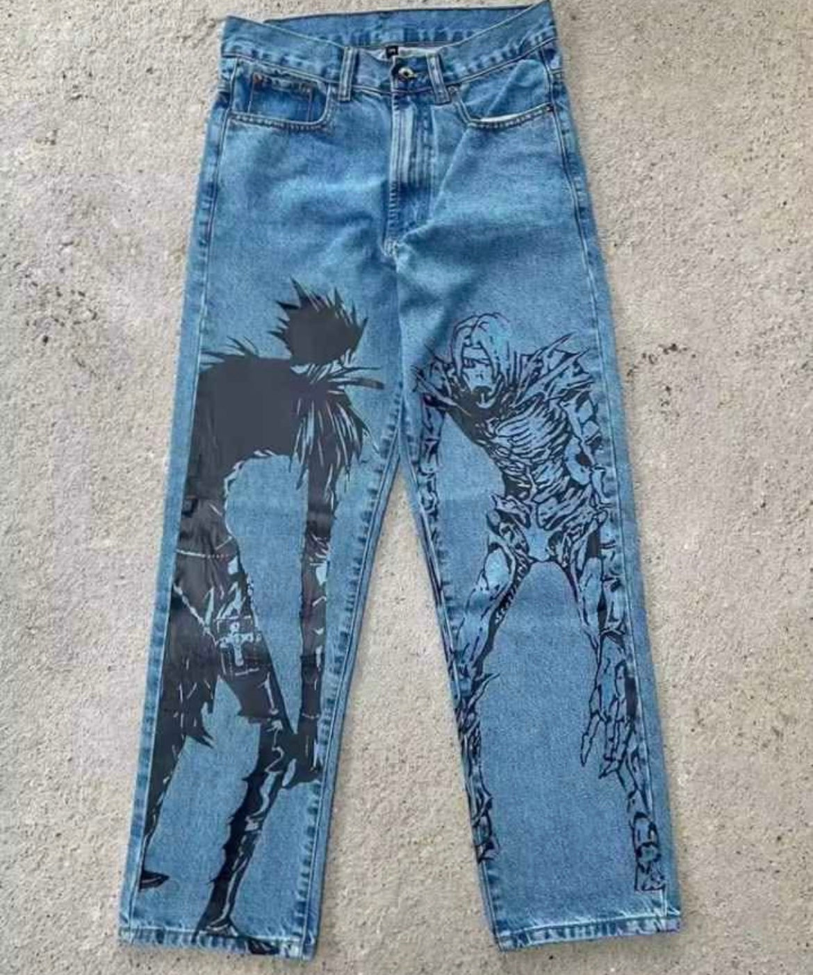 [VERY RARE] Custom Anime Shinigami Jeans | Rare Finds Fits