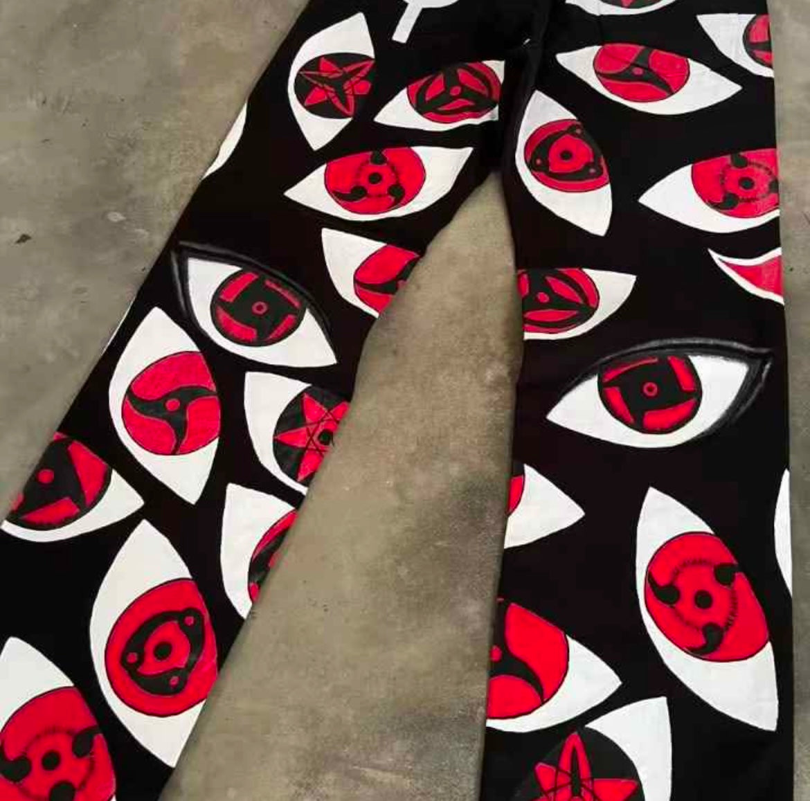 [VERY RARE] Custom Mangekyou Sharingan Jeans | Rare Finds Fits