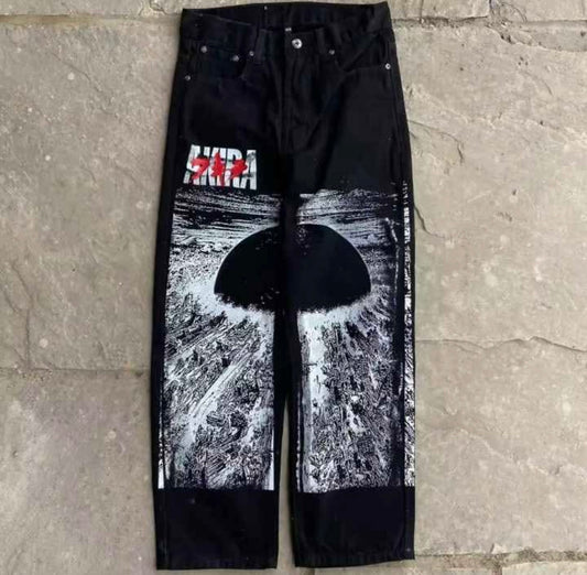 [VERY RARE] Custom Anime AKIRA Spoiler Jeans | Rare Finds Fits