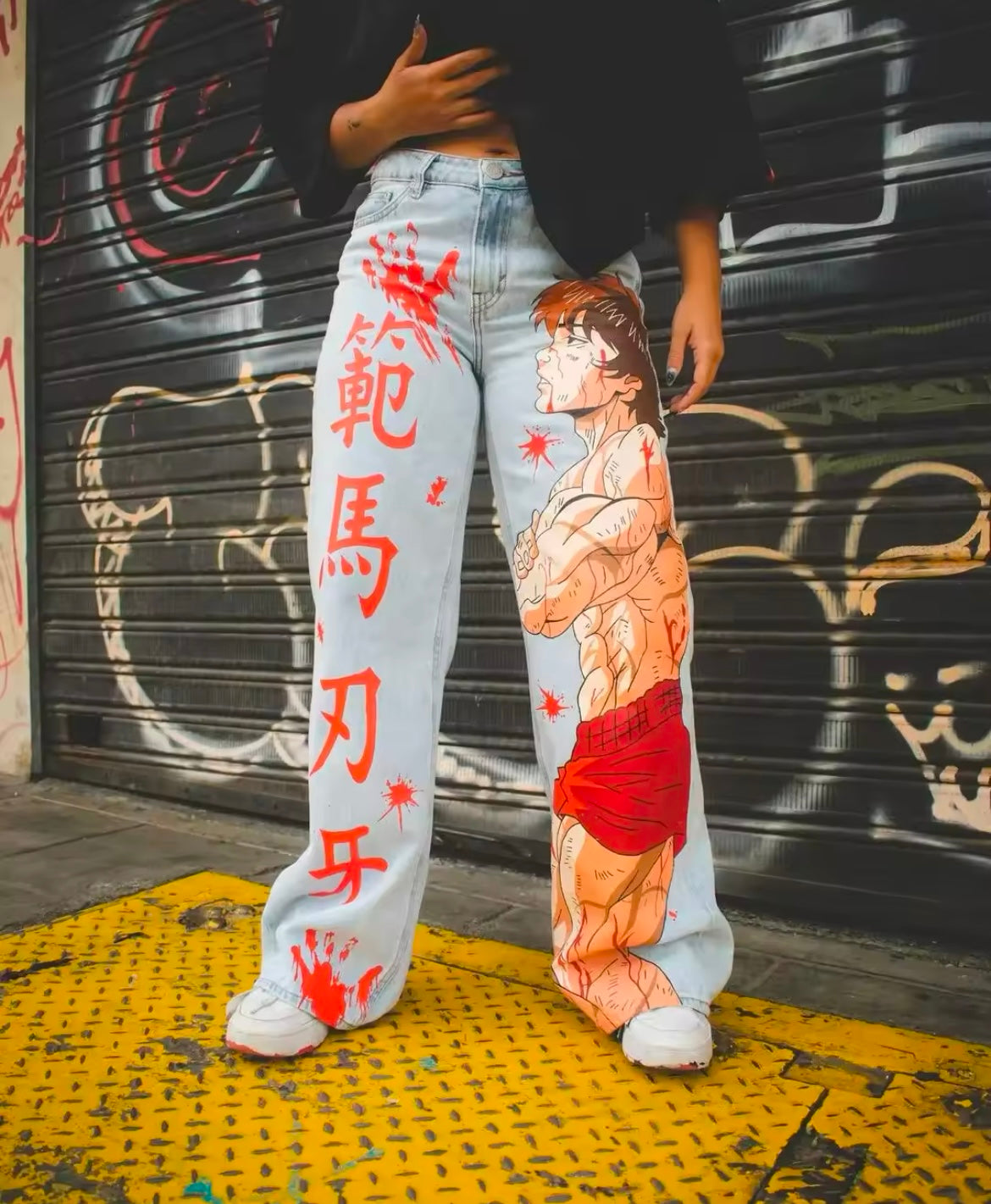 [VERY RARE] Custom Anime Baki Jeans | Rare Finds Fits