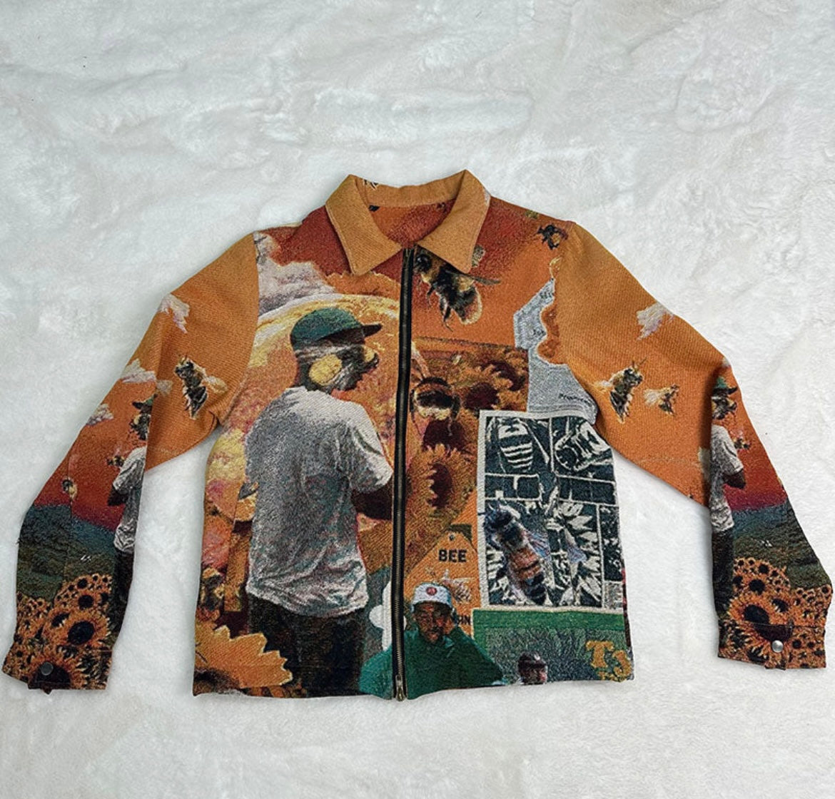 [VERY RARE] Tapestry Tyler The Creator Flower Boy Jacket | Rare Finds Fits