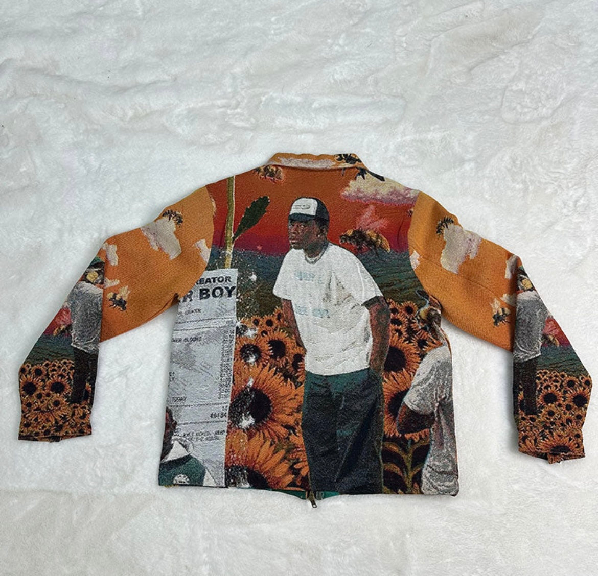 [VERY RARE] Tapestry Tyler The Creator Flower Boy Jacket | Rare Finds Fits