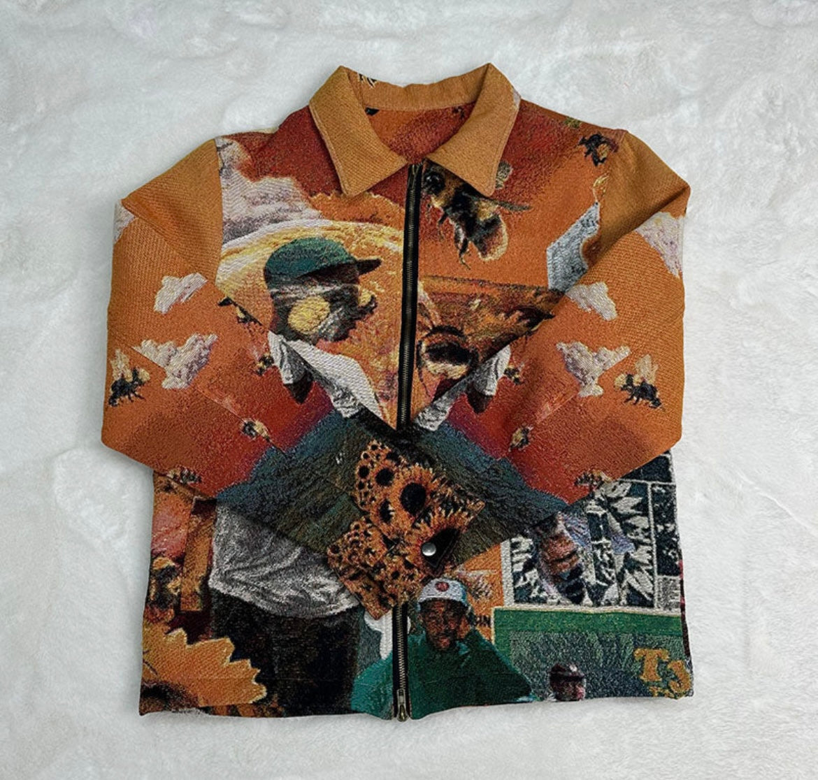 [VERY RARE] Tapestry Tyler The Creator Flower Boy Jacket | Rare Finds Fits