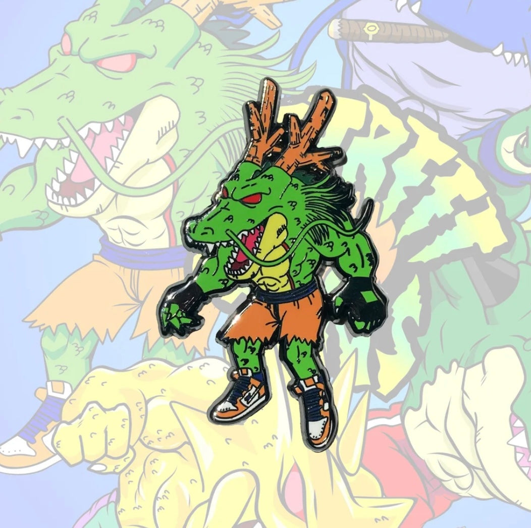 [VERY RARE] Street Shark Shenron Pin | Rare Finds Fits