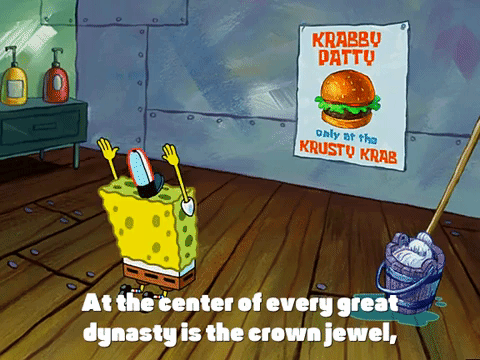 SpongeBob's Krusty Krab Staff Hat Hair Clip