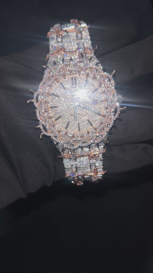 💎🧊 41 MM AP Jesus Crowny VVS Moissanite Diamond [Diamond Tester Approved] 🧊💎